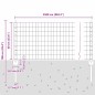 vidaXL Recinzione Euro con 11 Pali U Grigia 0.6x25 m in Acciaio vidaXL Recinzione Euro con 11 Pali U Grigia 0.6x25 m in Acciaio
