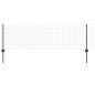 vidaXL Euro Fence con 11 Pali Grigi 0,6x25 m Acciaio