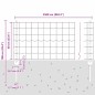 vidaXL Recinzione Euro con 11 Post U Grigio 0,6x25 m Acciaio
