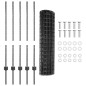 vidaXL Set di Recinzione da Giardino Grigio 10 x 1 m vidaXL Set di Recinzione da Giardino Grigio 10 x 1 m