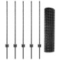 vidaXL Set di Recinzione da Giardino Grigio 10 x 1 m vidaXL Set di Recinzione da Giardino Grigio 10 x 1 m