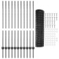 vidaXL Set di Recinzioni da Giardino Grigio 1.2 x 25 m vidaXL Set di Recinzioni da Giardino Grigio 1.2 x 25 m