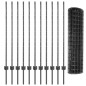 vidaXL Set di Recinzioni da Giardino Grigio 1.2 x 25 m vidaXL Set di Recinzioni da Giardino Grigio 1.2 x 25 m