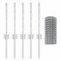 vidaXL Recinzione Euro con 5 pali U Argento 0,4x10 m Acciaio vidaXL Recinzione Euro con 5 pali U Argento 0,4x10 m Acciaio
