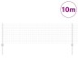 vidaXL Recinzione Euro con 5 Posti U Argento 0,6x10 m Acciaio vidaXL Recinzione Euro con 5 Posti U Argento 0,6x10 m Acciaio
