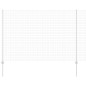 vidaXL Recinzione Euro con 10 Post in Alluminio Argento 1,5x10 m Acciaio vidaXL Recinzione Euro con 10 Post in Alluminio Argento 1,5x10 m Acciaio