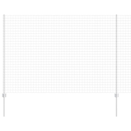 VidaXL Euro Fence con 10 Pali Argento 1,6x10 m Acciaio