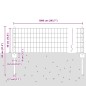 vidaXL Recinzione Euro con 5 Pali Argento 0,4x10 m Acciaio vidaXL Recinzione Euro con 5 Pali Argento 0,4x10 m Acciaio