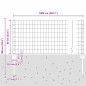 vidaXL Recinto Euro con 5 Pali U Argento 0,6x10 m Acciaio vidaXL Recinto Euro con 5 Pali U Argento 0,6x10 m Acciaio