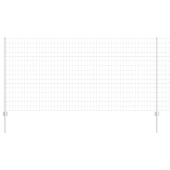 vidaXL Recinzione Euro con 10 Post in Acciaio Argento 1,2x10 m