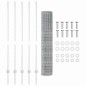 vidaXL Recinzione Euro con 10 Posti U Argento 1,4x10 m Acciaio vidaXL Recinzione Euro con 10 Posti U Argento 1,4x10 m Acciaio