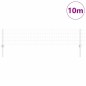 vidaXL Recinzione Euro con 5 Posti U Argento 0,4x10 m Acciaio vidaXL Recinzione Euro con 5 Posti U Argento 0,4x10 m Acciaio