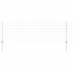 vidaXL vitaXL Euro Fence con 5 pali U Argento 0,6x10 m Acciaio