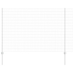 vidaXL Recinzione Euro con 10 post di supporto Argento 1,6x10 m Acciaio
