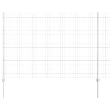 vidaXL Recinzione Euro con 10 post di supporto Argento 1,6x10 m Acciaio
