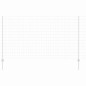 vidaXL Recinzione Euro con 10 Post in Acciaio Argento 1,4x10 m vidaXL Recinzione Euro con 10 Post in Acciaio Argento 1,4x10 m