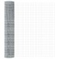 vidaXL Euro Recinzione con 10 Pali Argento 1,5x10 m Acciaio vidaXL Euro Recinzione con 10 Pali Argento 1,5x10 m Acciaio