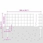 vidaXL Recinzione Euro con 5 Paletti Argento 0,4x10 m Acciaio vidaXL Recinzione Euro con 5 Paletti Argento 0,4x10 m Acciaio