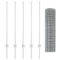 vidaXL Recinzione Euro con 10 Post U Argento 1x10 m Acciaio vidaXL Recinzione Euro con 10 Post U Argento 1x10 m Acciaio