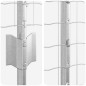 vidaXL Recinzione Euro con 10 Post U Argento 1x10 m Acciaio vidaXL Recinzione Euro con 10 Post U Argento 1x10 m Acciaio