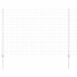 vidaXL Recinzione Euro con 10 Post Silver 1,5x10 m Acciaio