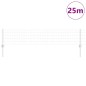 vidaXL Recinzione Euro con 11 Pali Argento 0,4x25 m Acciaio vidaXL Recinzione Euro con 11 Pali Argento 0,4x25 m Acciaio