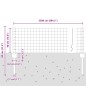vidaXL Recinzione Euro con 11 Pali Argento 0,4x25 m Acciaio vidaXL Recinzione Euro con 11 Pali Argento 0,4x25 m Acciaio
