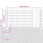 vidaXL Recinzione Euro con 11 Postelli Argento 0,6x25 m Acciaio vidaXL Recinzione Euro con 11 Postelli Argento 0,6x25 m Acciaio