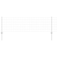 vidaXL Euro Fence con 11 Postazioni Silver 0,6x25 m Acciaio