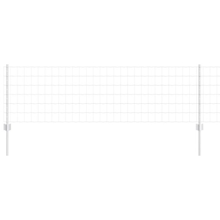 vidaXL Euro Fence con 11 Postazioni Silver 0,6x25 m Acciaio