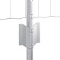 vidaXL Euro Fence con 11 Postazioni Silver 0,6x25 m Acciaio vidaXL Euro Fence con 11 Postazioni Silver 0,6x25 m Acciaio