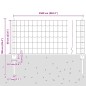 vidaXL Euro Fence con 11 Postazioni Silver 0,6x25 m Acciaio vidaXL Euro Fence con 11 Postazioni Silver 0,6x25 m Acciaio