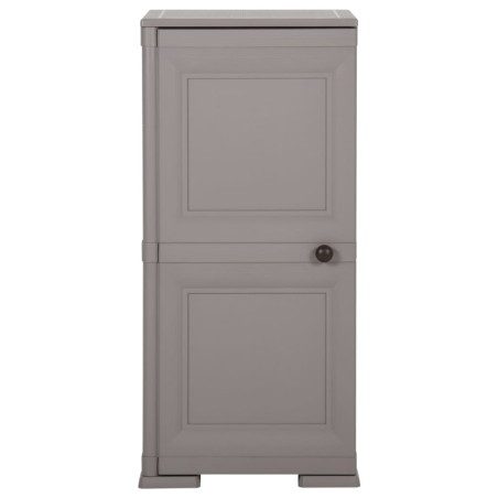 Armadietto in Plastica 40x43x85,5 cm Effetto Legno Grigio