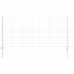 vidaXL Recinzione Europea con 22 Posti Argento 1x25 m Acciaio