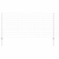 vidaXL Recinzione Europea con 22 Posti Argento 1x25 m Acciaio vidaXL Recinzione Europea con 22 Posti Argento 1x25 m Acciaio