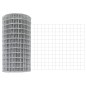 vidaXL Recinzione Euro con 11 Post in Argento 0,6x25 m Acciaio vidaXL Recinzione Euro con 11 Post in Argento 0,6x25 m Acciaio
