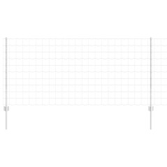 vidaXL Fencetta Euro con 22 post in U Argento 1x25 m Acciaio