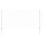 vidaXL Fencetta Euro con 22 post in U Argento 1x25 m Acciaio vidaXL Fencetta Euro con 22 post in U Argento 1x25 m Acciaio