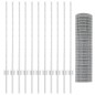 vidaXL Fencetta Euro con 22 post in U Argento 1x25 m Acciaio vidaXL Fencetta Euro con 22 post in U Argento 1x25 m Acciaio