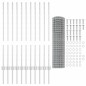 vidaXL Fencetta Euro con 22 post in U Argento 1x25 m Acciaio vidaXL Fencetta Euro con 22 post in U Argento 1x25 m Acciaio