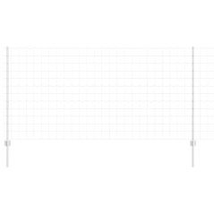 vidaXL Recinto Euro con 22 Posti U Argento 1,2x25 m Acciaio