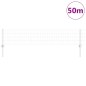 vidaXL Recinzione Euro con 22 Posti U Argento 0,4x50 m Acciaio vidaXL Recinzione Euro con 22 Posti U Argento 0,4x50 m Acciaio
