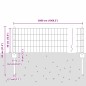vidaXL Recinzione Euro con 22 Posti U Argento 0,4x50 m Acciaio vidaXL Recinzione Euro con 22 Posti U Argento 0,4x50 m Acciaio