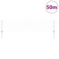 vidaXL Recinzione Euro con 11 Pali Silver 0,4x50 m Acciaio vidaXL Recinzione Euro con 11 Pali Silver 0,4x50 m Acciaio