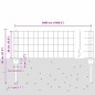 vidaXL Recinzione Euro con 11 Pali Silver 0,4x50 m Acciaio vidaXL Recinzione Euro con 11 Pali Silver 0,4x50 m Acciaio