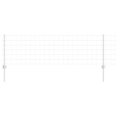 vidaXL Recinzione Euro con 11 pali a U Argento 0.6x50 m Acciaio