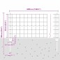vidaXL Recinzione Euro con 11 pali a U Argento 0.6x50 m Acciaio vidaXL Recinzione Euro con 11 pali a U Argento 0.6x50 m Acciaio