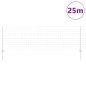 vidaXL Recinzione Euro con 11 Posti U Argento 0,8x25 m Acciaio vidaXL Recinzione Euro con 11 Posti U Argento 0,8x25 m Acciaio