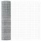 vidaXL Ferro di Recinzione Euro con 22 Pali Argento 1x25 m Acciaio vidaXL Ferro di Recinzione Euro con 22 Pali Argento 1x25 m Acciaio