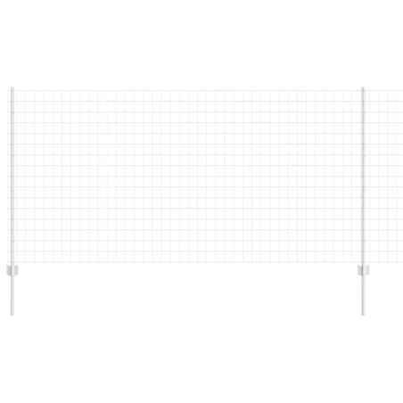 vidaXL Fondo Euro con 22 pali U Argento 1,2x25 m Acciaio